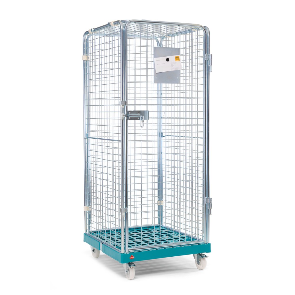 Produktabbildung Nr. 2: Ameise® Anti-Diebstahl-Rollbehälter, 5-seitig, galvanisch verzinkt, Kunststoff-Rollplatte, HxBxT 1.810 x 724 x 815 mm