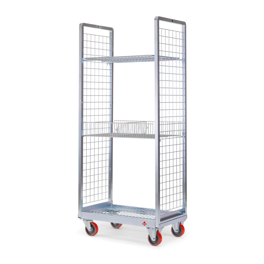 Produktabbildung Nr. 4: Chariot de préparation des commandes Ameise® AK-S, 2 parois grillagées, HxlxP 1 560 x 405 x 700 mm