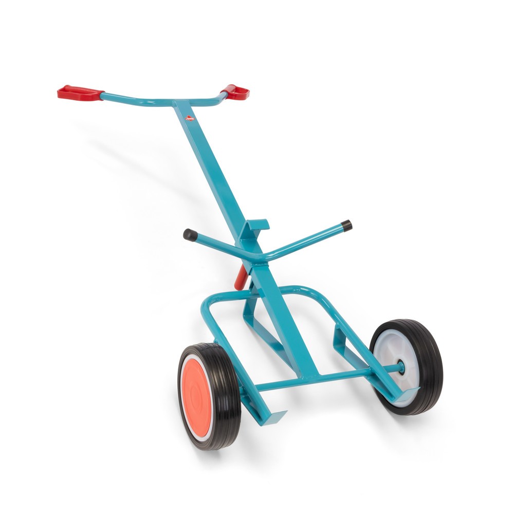 Illustration du produit: Ameise® Diable porte-fûts pour 1x fût de 200 litres, capacité de charge 250 kg, pince à fût, bandage plein