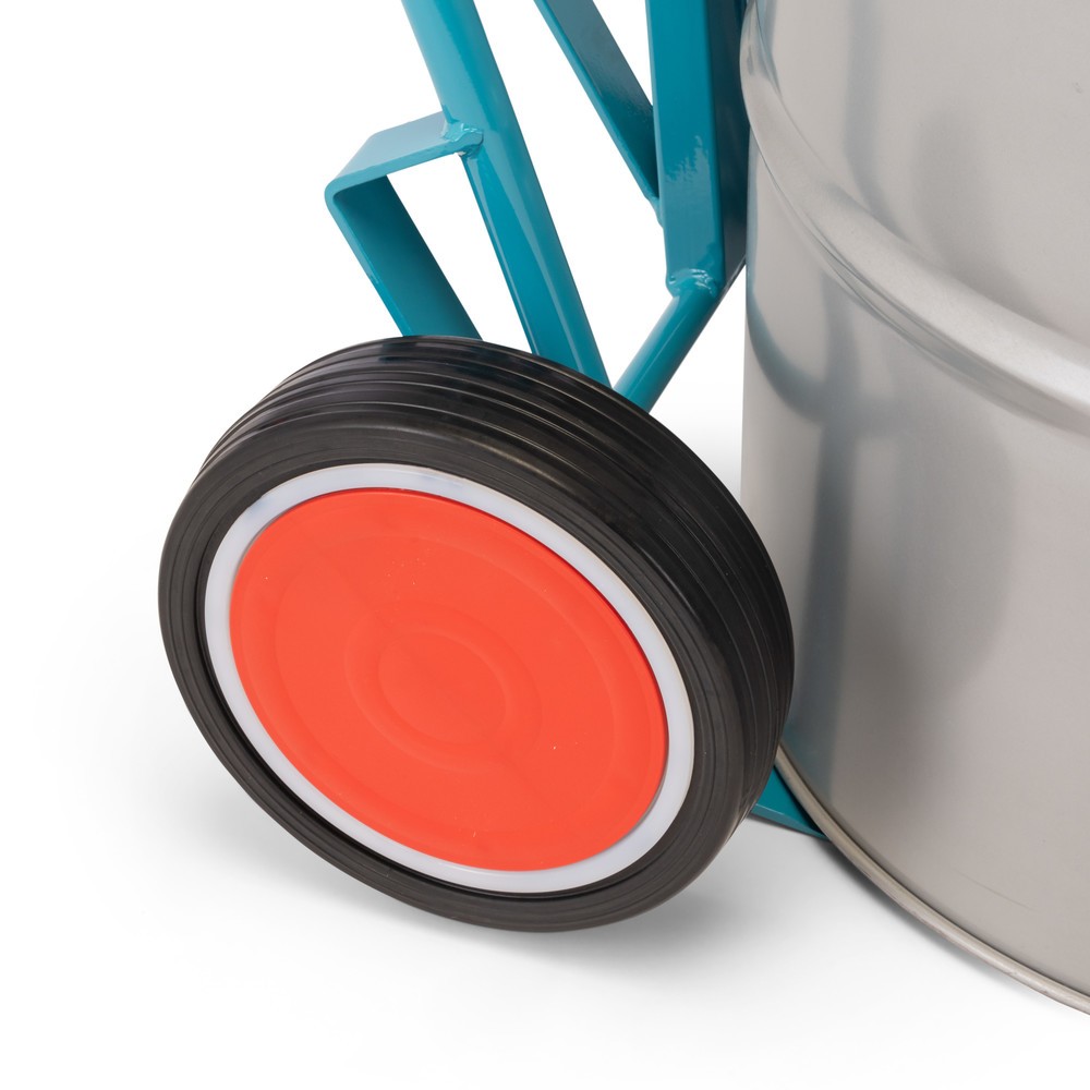 Produktabbildung Nr. 2: Ameise® Diable porte-fûts pour 1x fût de 200 litres, capacité de charge 250 kg, pince à fût, bandage plein