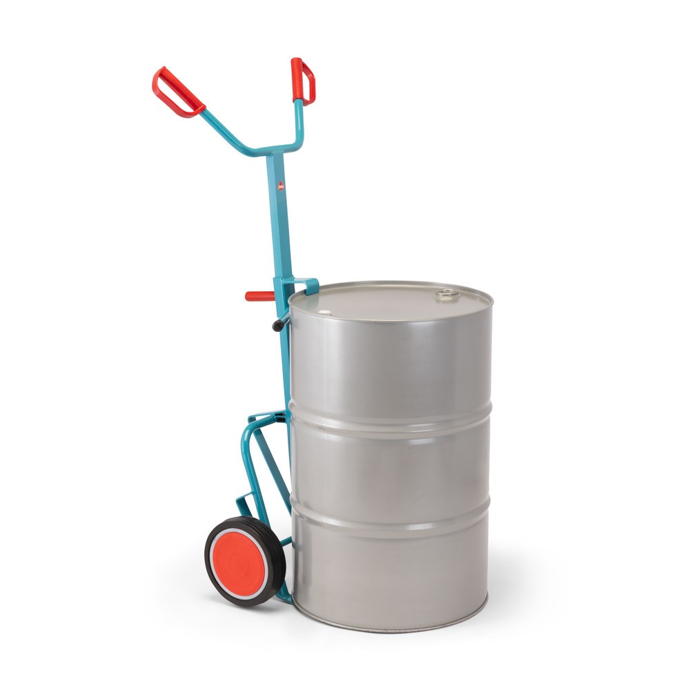 Produktabbildung Nr. 3: Ameise® Diable porte-fûts pour 1x fût de 200 litres, capacité de charge 250 kg, pince à fût, bandage plein