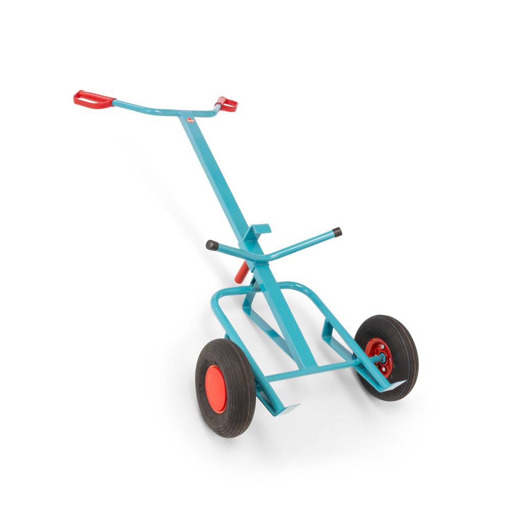 Produktabbildung Nr. 1: Ameise® Diable porte-fûts pour 1x fût de 200 litres, capacité de charge 250 kg, pince à fût, pneumatiques gonflables