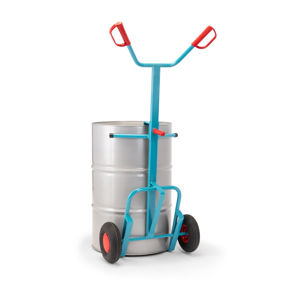 Produktabbildung Nr. 6: Ameise® Diable porte-fûts pour 1x fût de 200 litres, capacité de charge 250 kg, pince à fût, pneumatiques gonflables