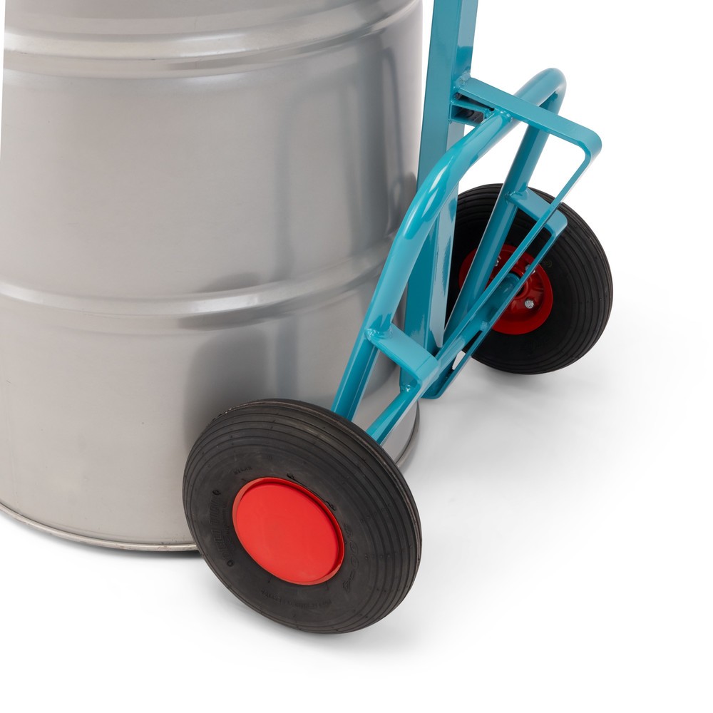 Produktabbildung Nr. 7: Ameise® Diable porte-fûts pour 1x fût de 200 litres, capacité de charge 250 kg, pince à fût, pneumatiques gonflables
