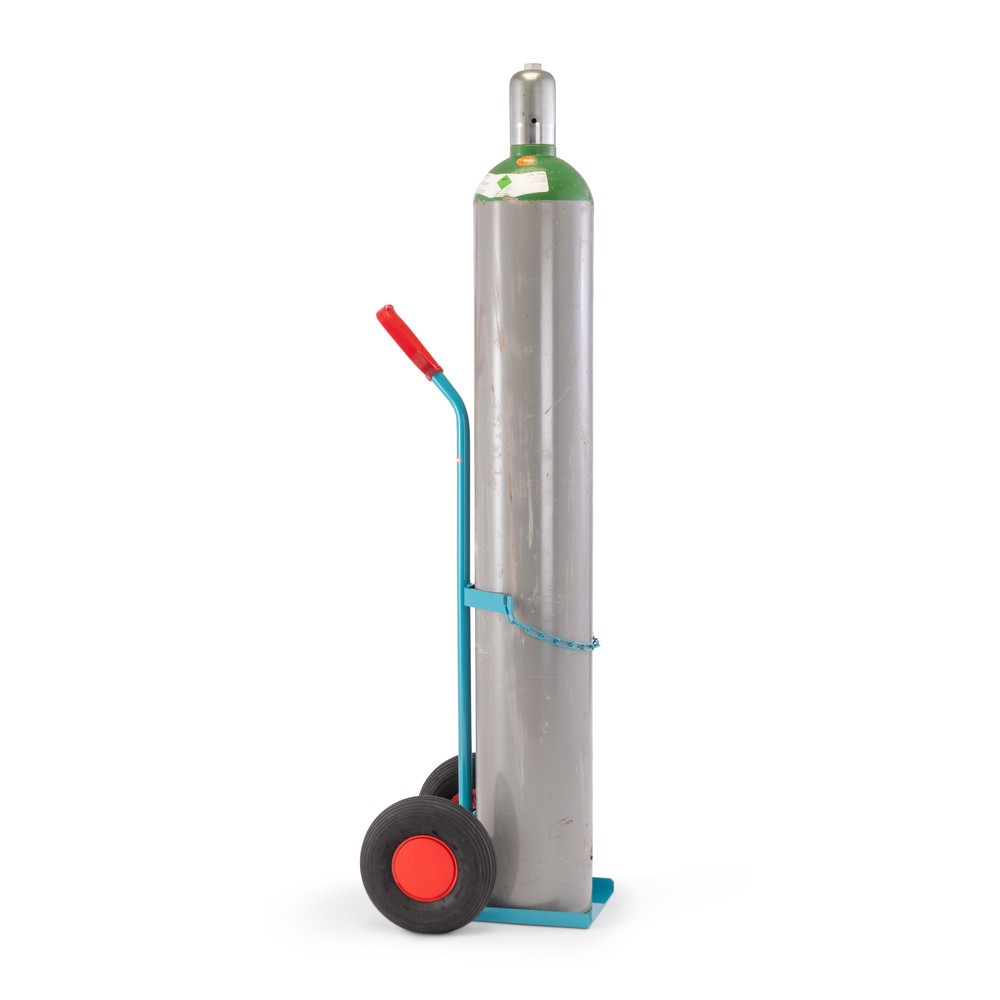 Produktabbildung Nr. 8: Ameise® Diable pour bouteilles en acier, pour 1 bouteille de 20-50 litres, pneumatiques gonflables