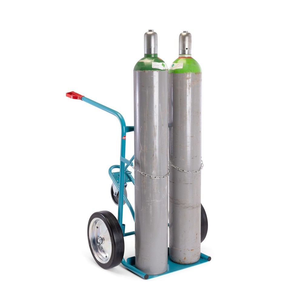 Produktabbildung Nr. 8: Diable pour bouteilles en acier Ameise®, pour 2 bouteilles de 40-50 litres, roue stabilisatrice, bandage plein