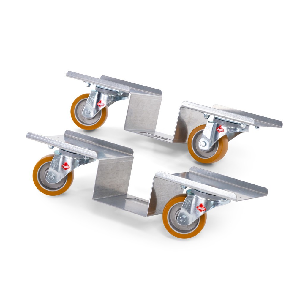 Produktabbildung: Ameise® Europaletten-Roller A-ER1, 2er-Set, Tragkraft 1.000 kg