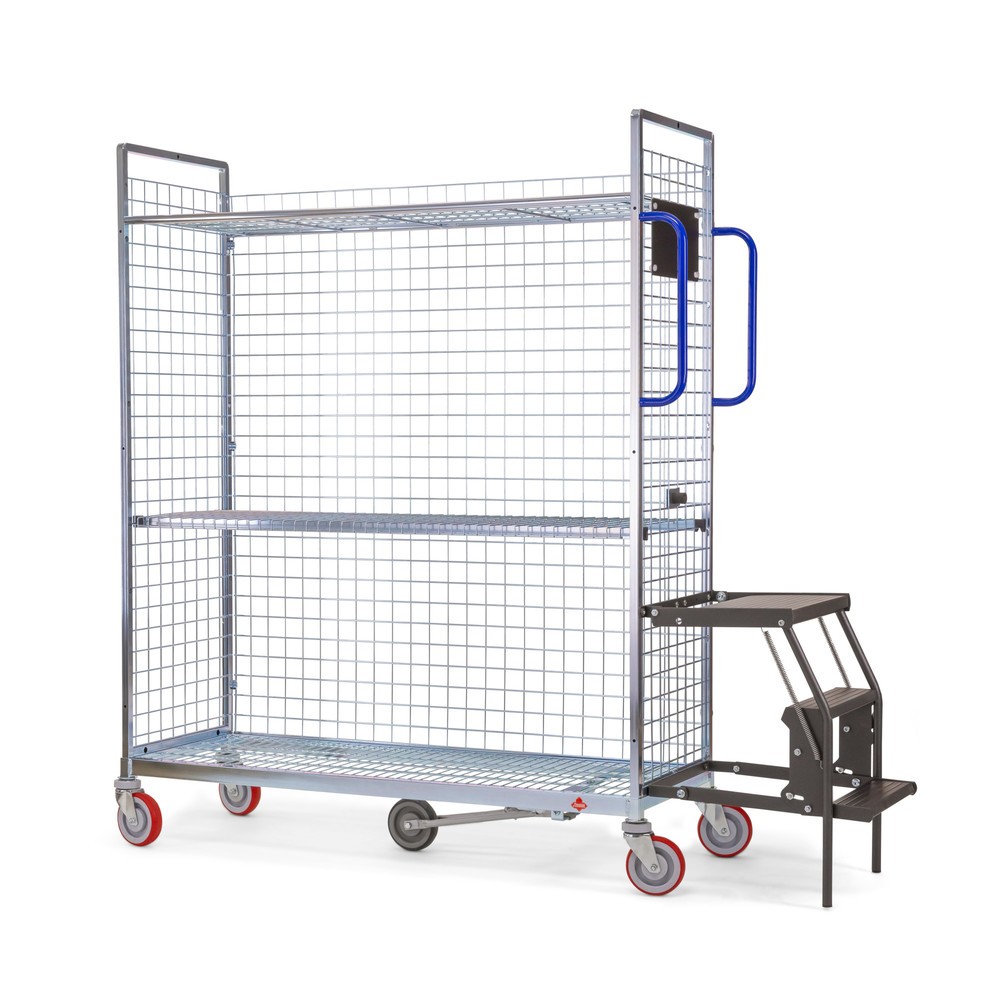 Produktabbildung Nr. 2: Ameise® Kommissionierwagen AK-L, 2 Gitterwände, inkl. 1 Zwischenboden, HxBxT 1.625 x 660 x 935 mm