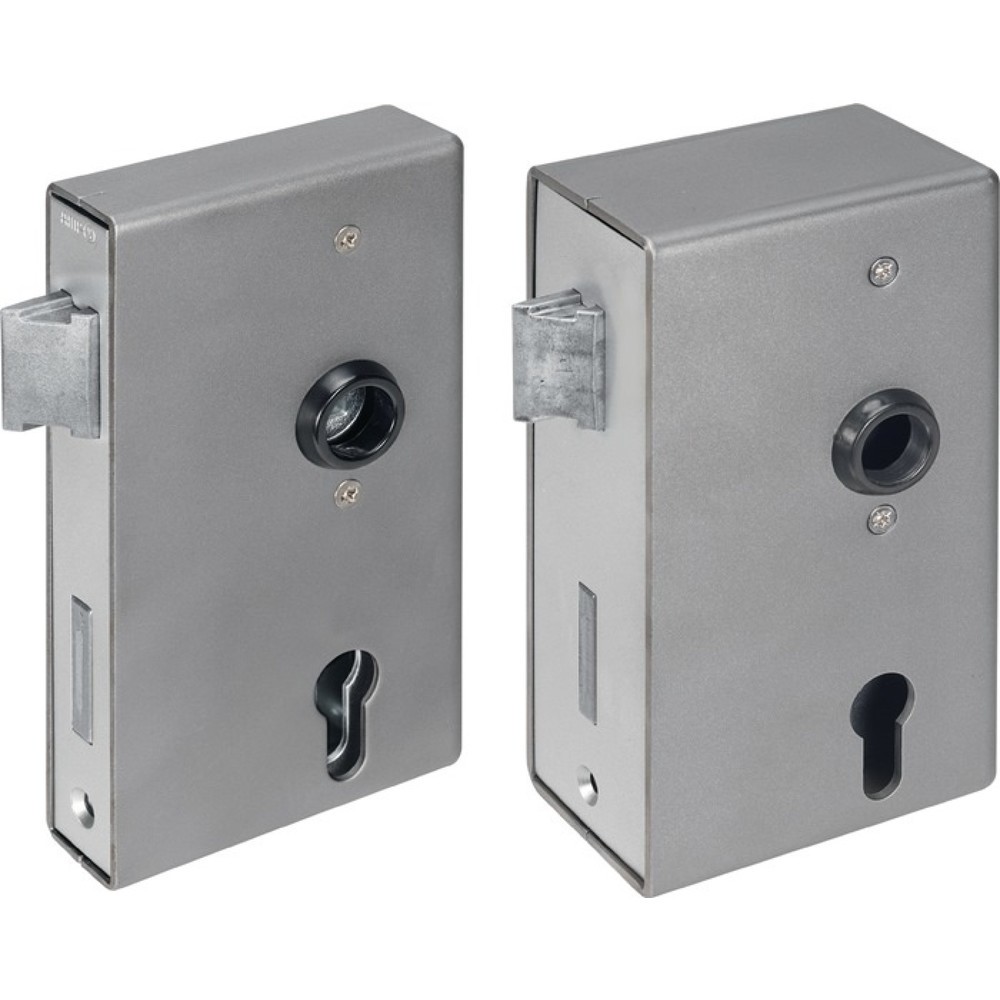 Illustration du produit: AMF Schlosskasten 140U, Maß A40xB94,5xC173 mm, DIN links / rechts, Dornmaß 60 mm