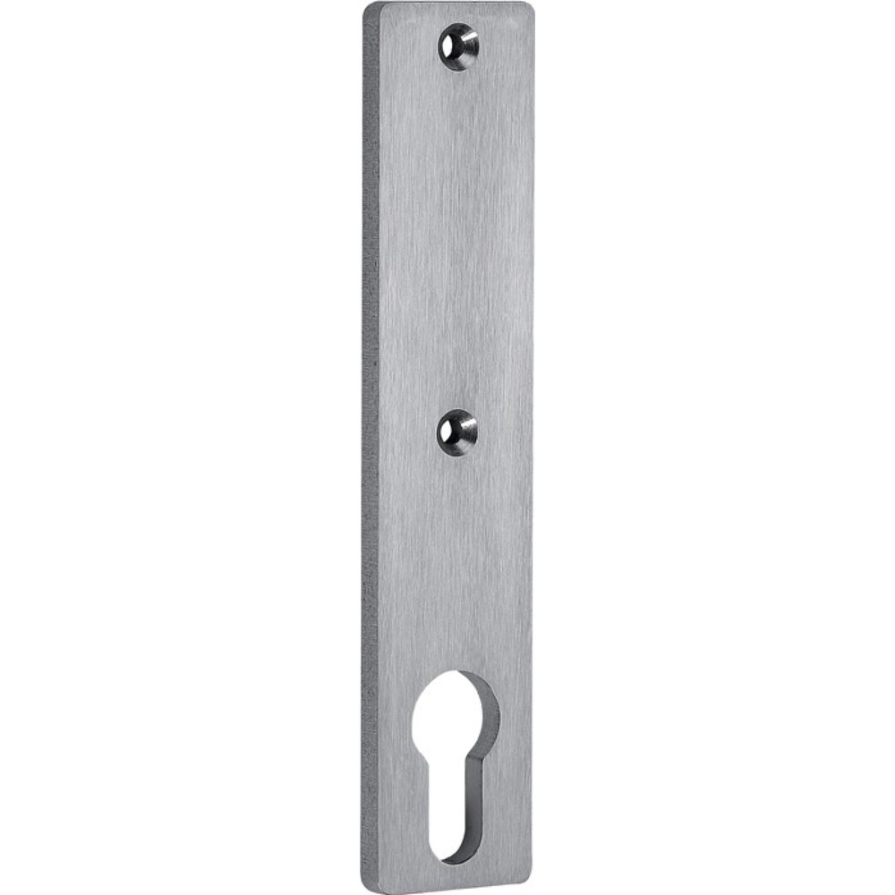 Produktabbildung: AMF Zylinderkurzschild 427Z, ohne Drückerloch PZ, Edelstahl matt, 72 mm