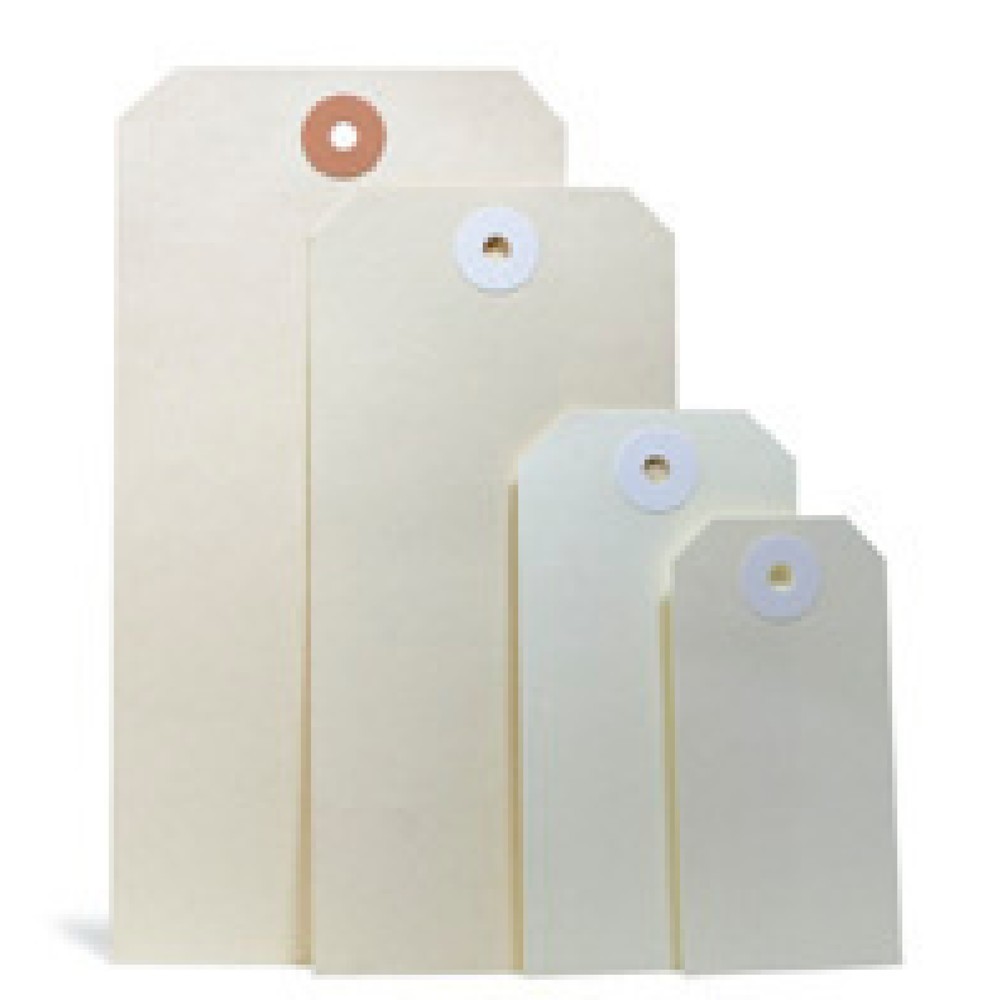 Produktabbildung: Anhänge-Etiketten, BxH 50 x 100 mm, 190 g/m², altweiss, 1.000 Stk/VE
