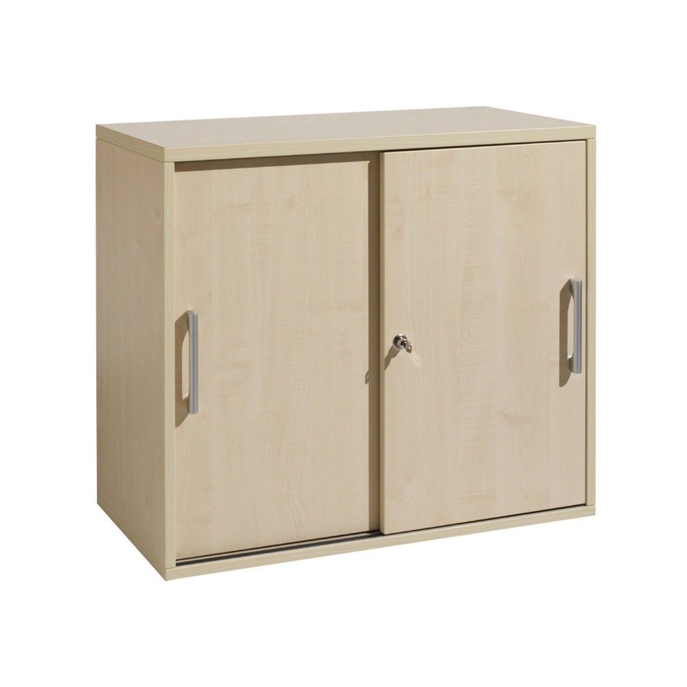 Produktabbildung: Anstell-Schiebetürschrank Profi, Breite 800 mm, Ahorn