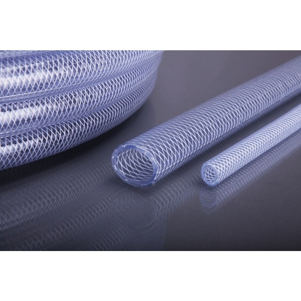 Illustration du produit: APD PVC-Druckluftschlauch APDatec 81, Länge 50 m transparent, Innen-Ø 9 mm Außen-Ø 15 mm, Rolle