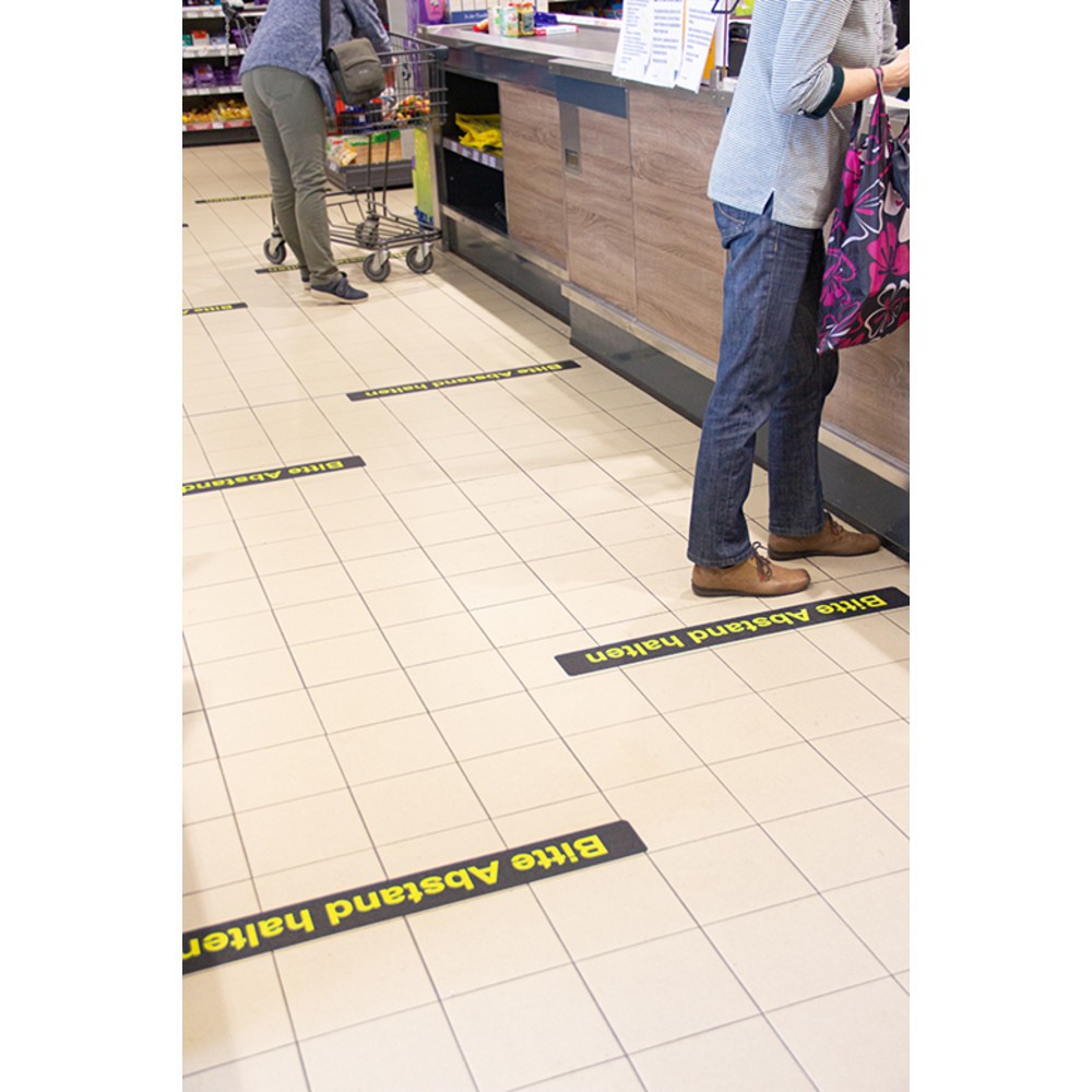 Produktabbildung Nr. 3: Veuillez garder vos distances, Lxl 100 x 800 mm
