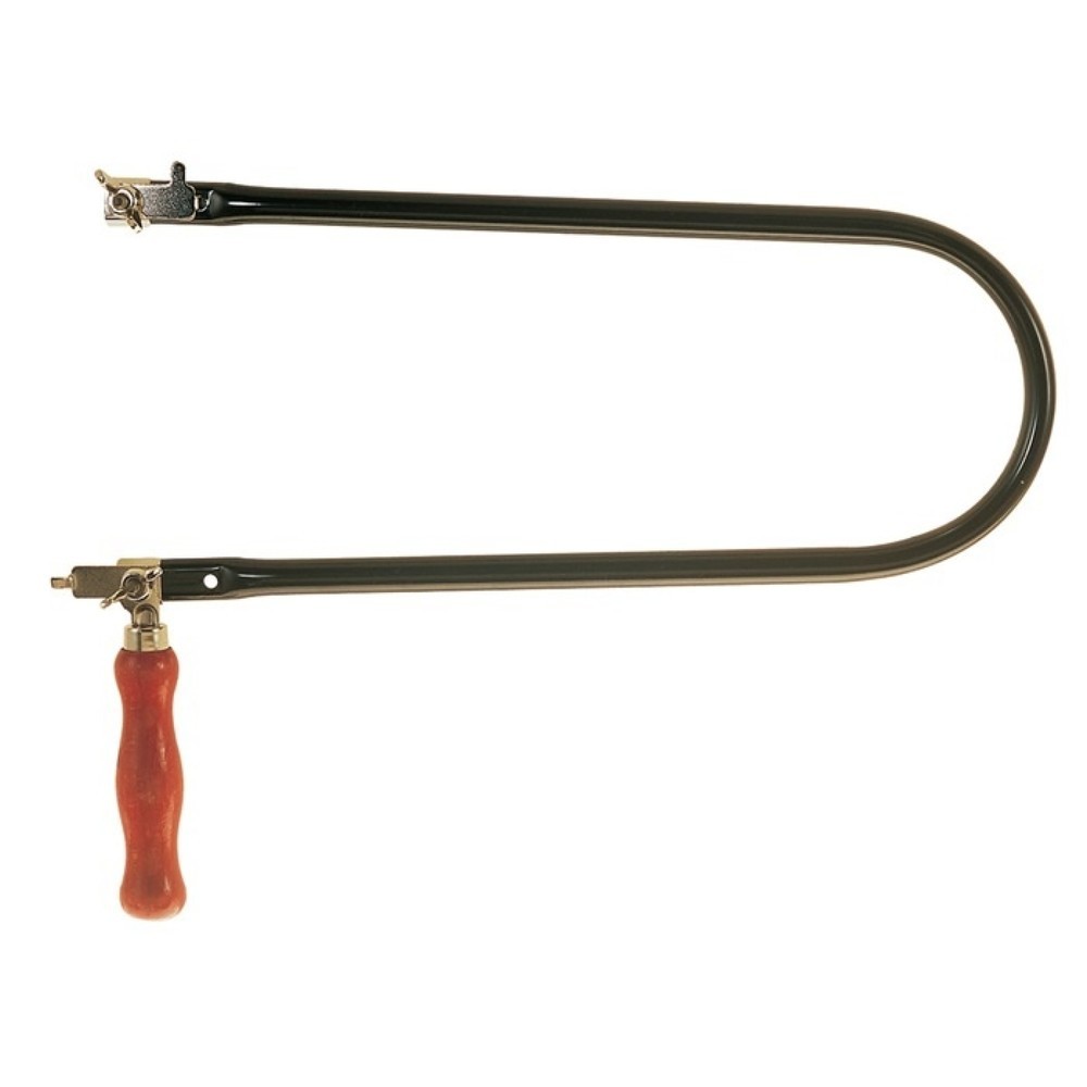 Illustration du produit: Monture de scie à chantourner D. tube d’acier 13 mm col cygne 320 mm avec manche