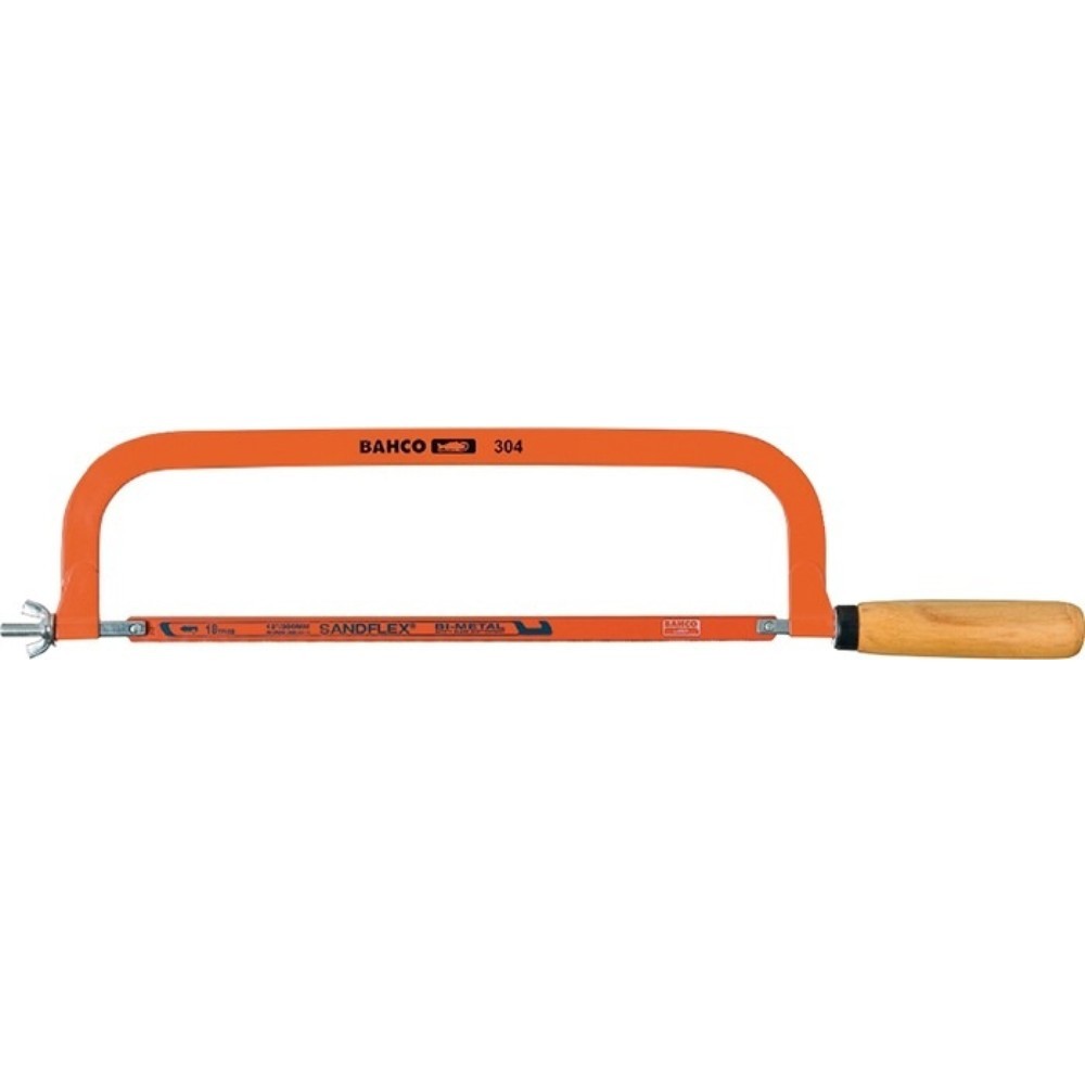 Illustration du produit: Arc de scie à métaux BAHCO 304 L lame 300 mm 24 dents/pouce manche H