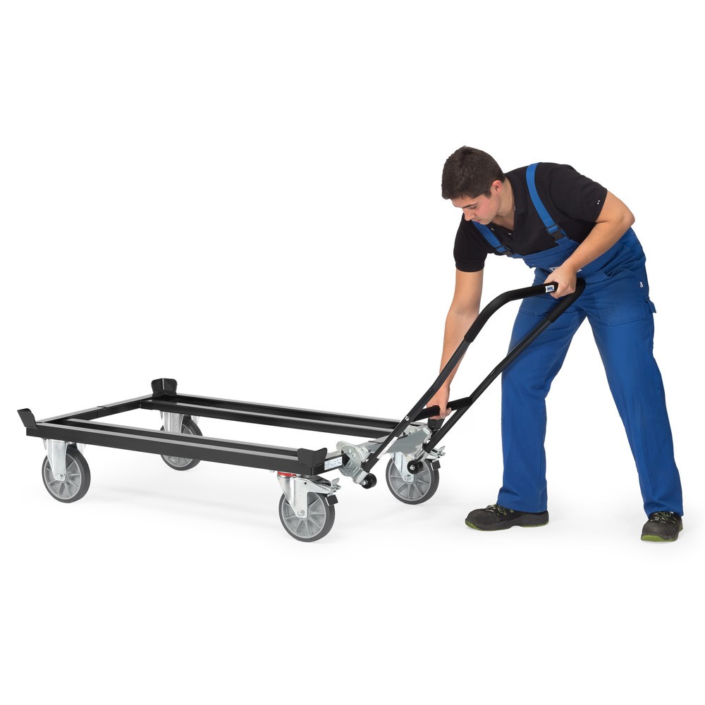Produktabbildung Nr. 2: Arceau de poussée encliquetable pour rouleurs fetra® avec butées d’angle, gris anthracite