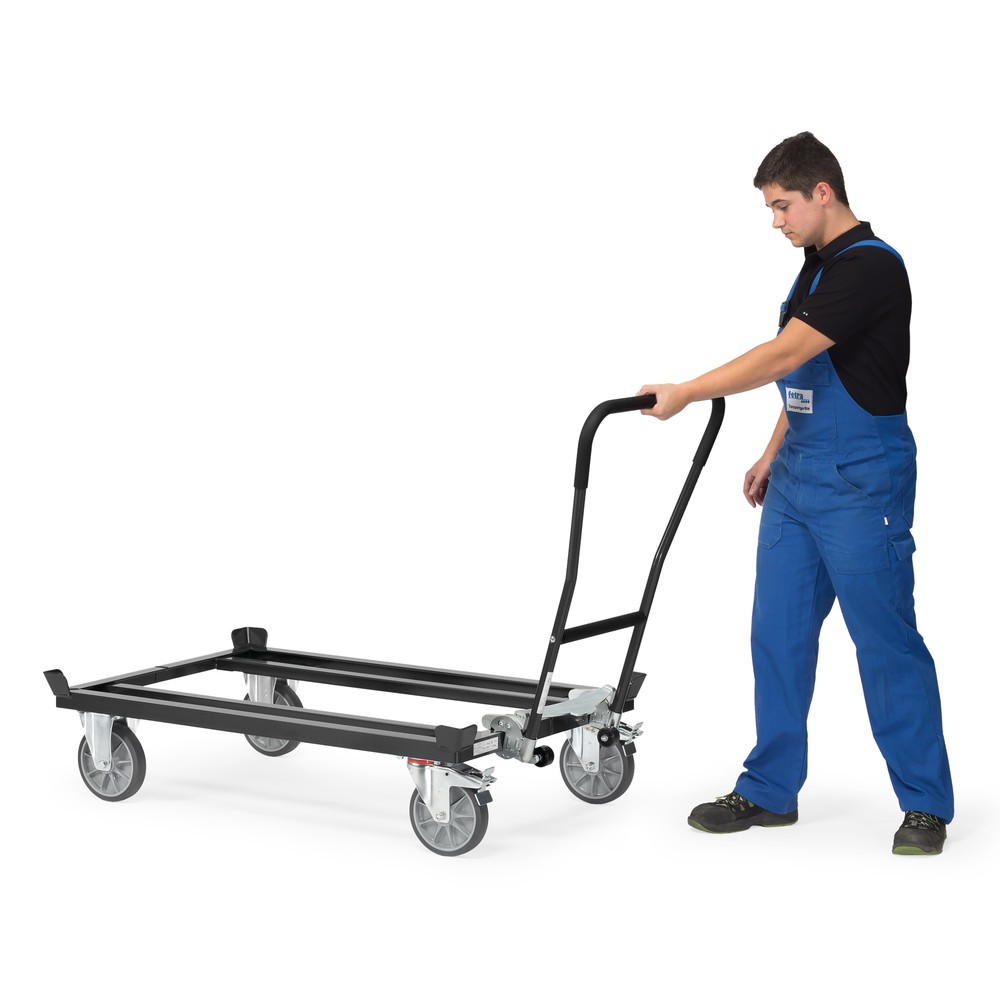 Produktabbildung Nr. 3: Arceau de poussée encliquetable pour rouleurs fetra® avec butées d’angle, gris anthracite