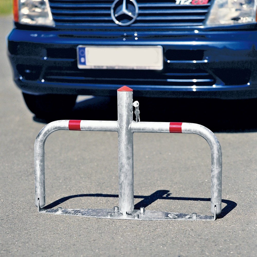 Illustration du produit: Arceau rabattable anti-stationnement Comfort, verrouillable, hauteur 500 mm