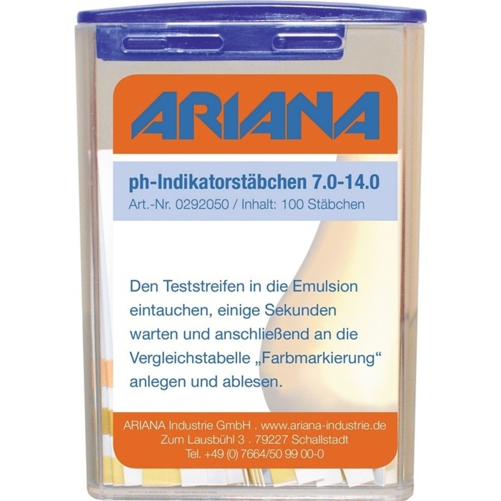 Produktabbildung Nr. 2: ARIANA Bandelettes de mesure TRGS 611, 7,0-14,0° dH, valeur ph, boîte, 100 pcs.