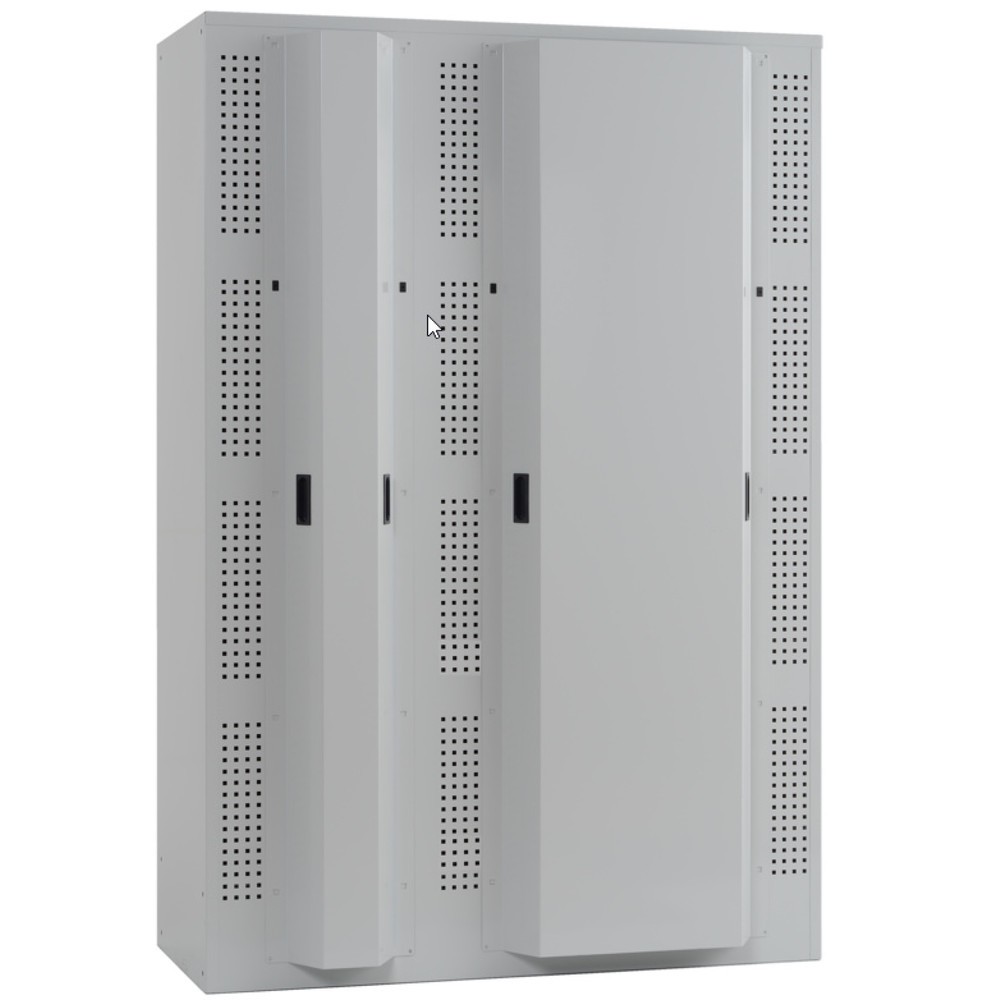 Produktabbildung Nr. 2: Armoire à casiers avec prises électriques LISTA, (lxPxH) 1 205x585x1 790 mm, 3x4 casiers, 2 modules par casiers, gris clair