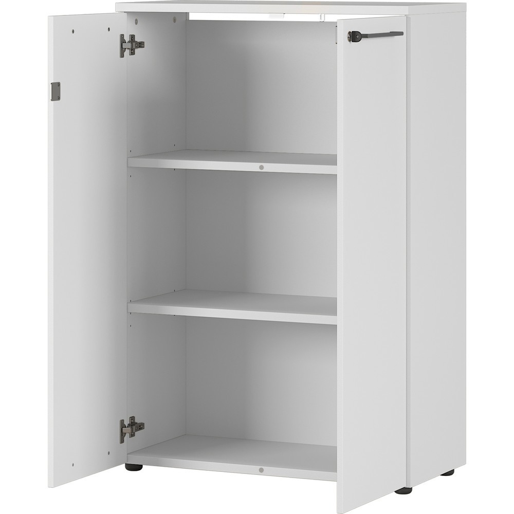 N° de l'image du produit 7 : Armoire à dossiers AGENDA, fermée, 2 portes battantes, hauteur 1 200 mm, largeur 800 mm, gris clair