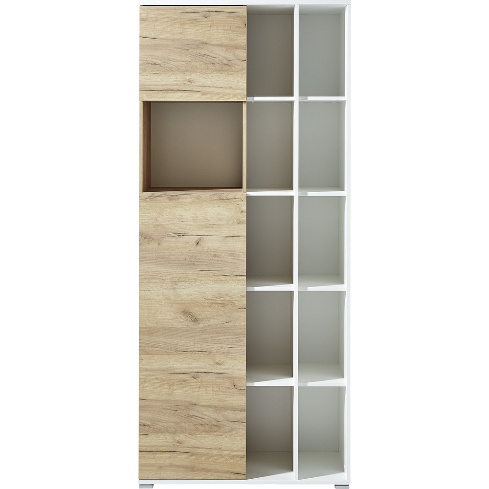 Produktabbildung Nr. 2: Armoire à dossiers LIONI, 11 compartiments ouverts, blanc/imitation chêne de Navarre