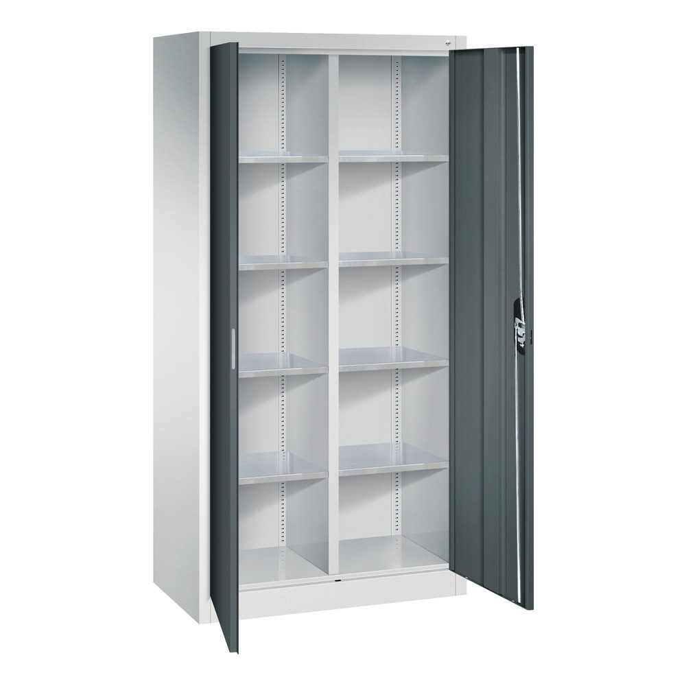 Produktabbildung Nr. 6: Armoire à outils C+P, tiroirs 4 x 174 mm, 6 tablettes, largeur 930 mm, gris clair, bleu gentiane