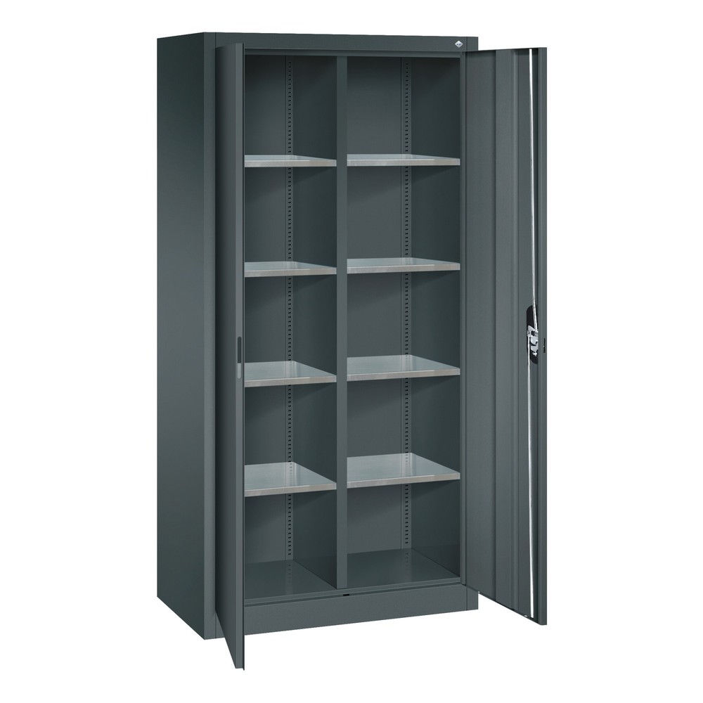 Produktabbildung Nr. 6: Armoire à outils C+P, tiroirs 4 x 174 mm, 6 tablettes, largeur 930 mm, gris anthracite, bleu gentiane