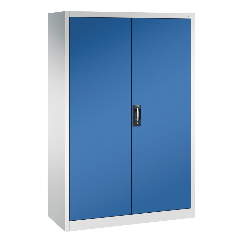 Illustration du produit: Armoire à outils C+P, tiroirs 4 x 174 mm, 6 tablettes, largeur 1 200 mm, gris clair, bleu gentiane