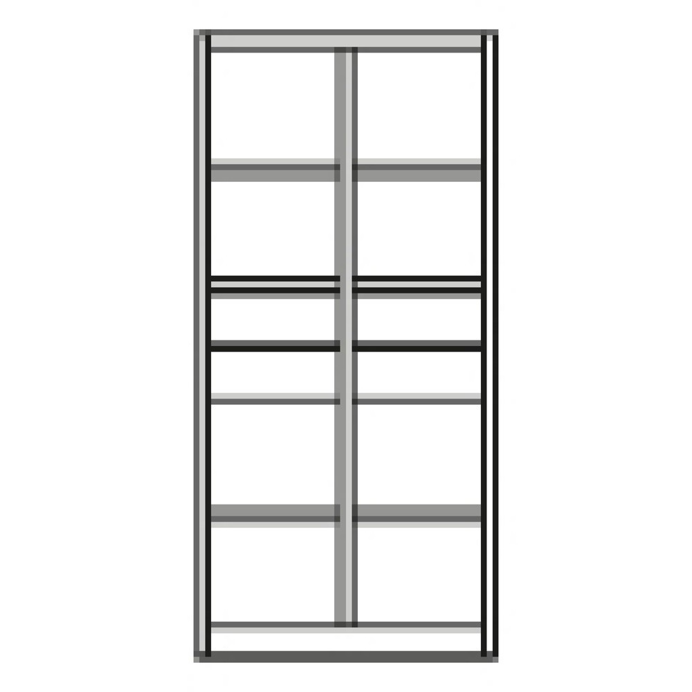 Produktabbildung Nr. 10: Armoire à outils C+P, tiroirs 4 x 174 mm, 6 tablettes, largeur 930 mm, gris clair, rouge rubis