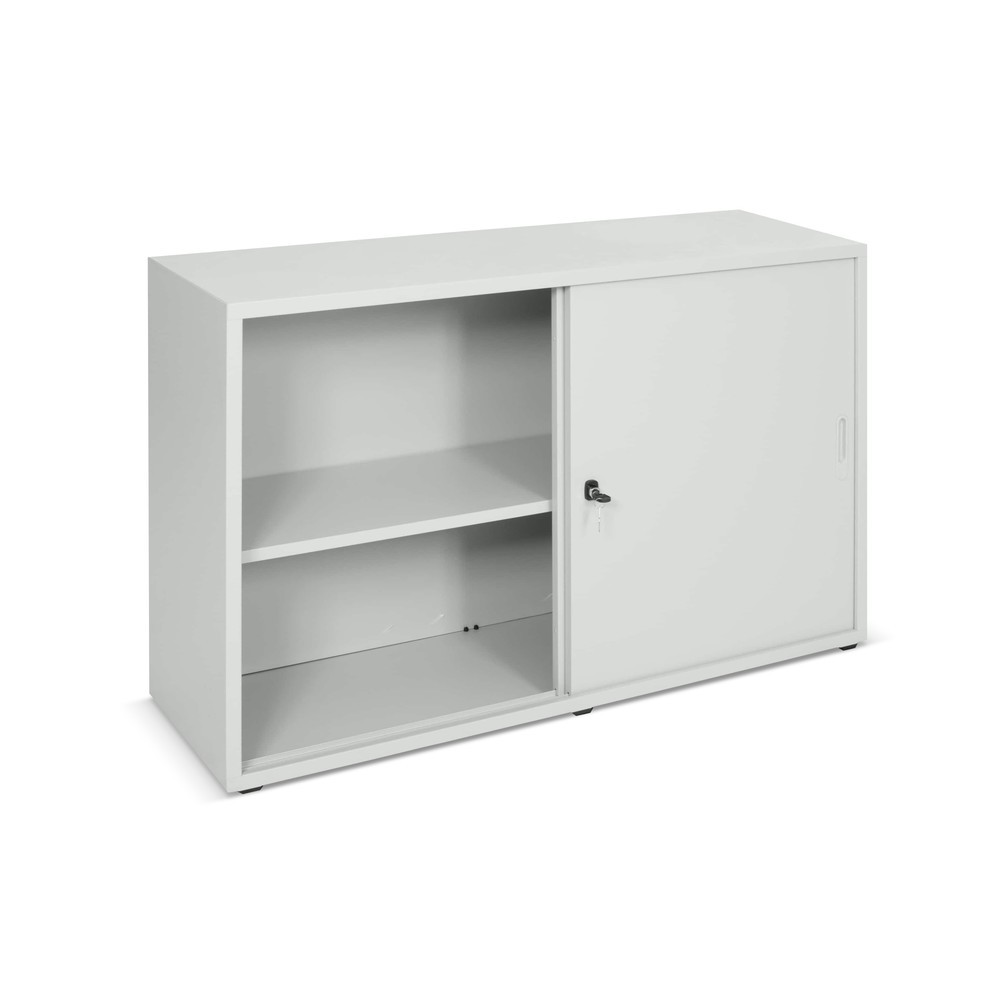 Produktabbildung Nr. 2: Armoire à porte coulissante avec serrure à poussoir, 2 hauteurs de classeur, HxlxP 750 x 1 200 x 420 mm