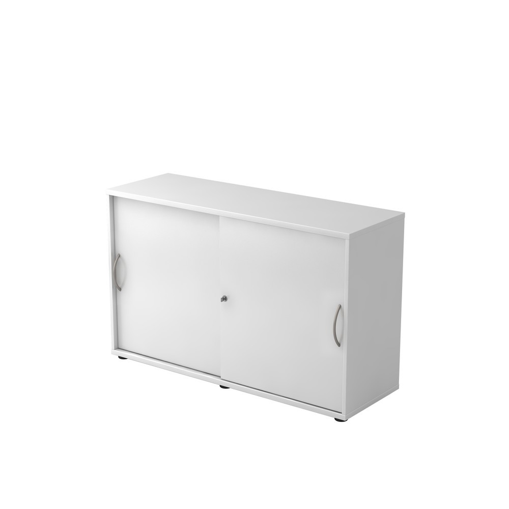 Illustration du produit: Armoire à portes coulissantes Hammerbacher 2OH 120 cm BM blanc/blanc