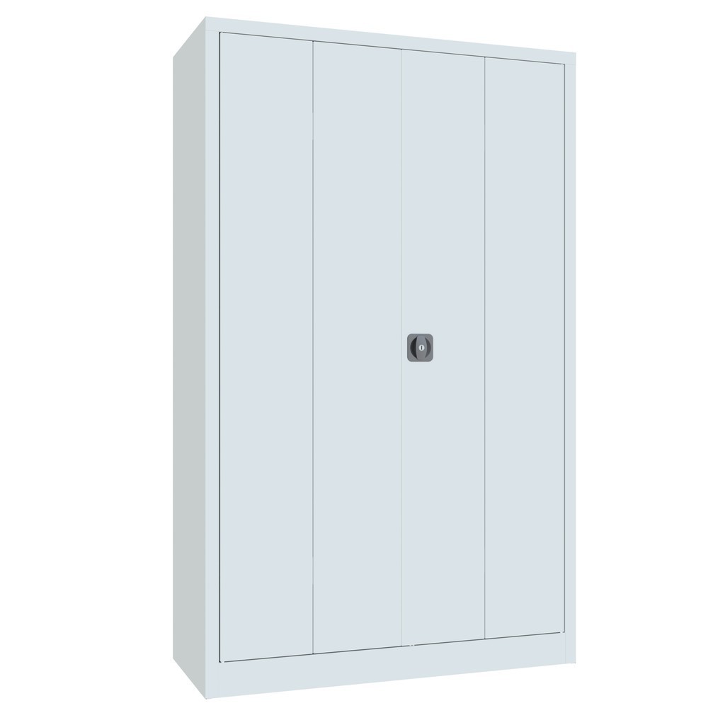Produktabbildung Nr. 9: Armoire à porte repliable PAVOY avec 4 tablettes, H x l x P 1 950 x 1 200 x 500 mm, gris clair, gris clair