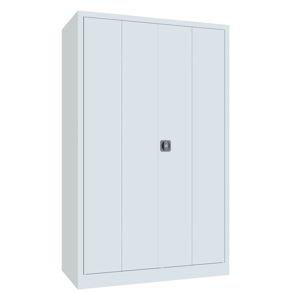 Produktabbildung Nr. 9: Armoire à porte repliable PAVOY avec 4 tablettes, H x l x P 1 950 x 1 200 x 600 mm, gris clair, gris clair