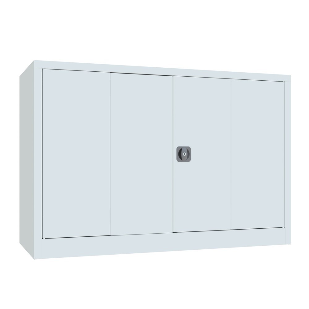 Produktabbildung Nr. 4: Armoire à porte repliable PAVOY avec 2 tablettes, H x l x P 1 000 x 1 500 x 600 mm, gris clair, gris clair
