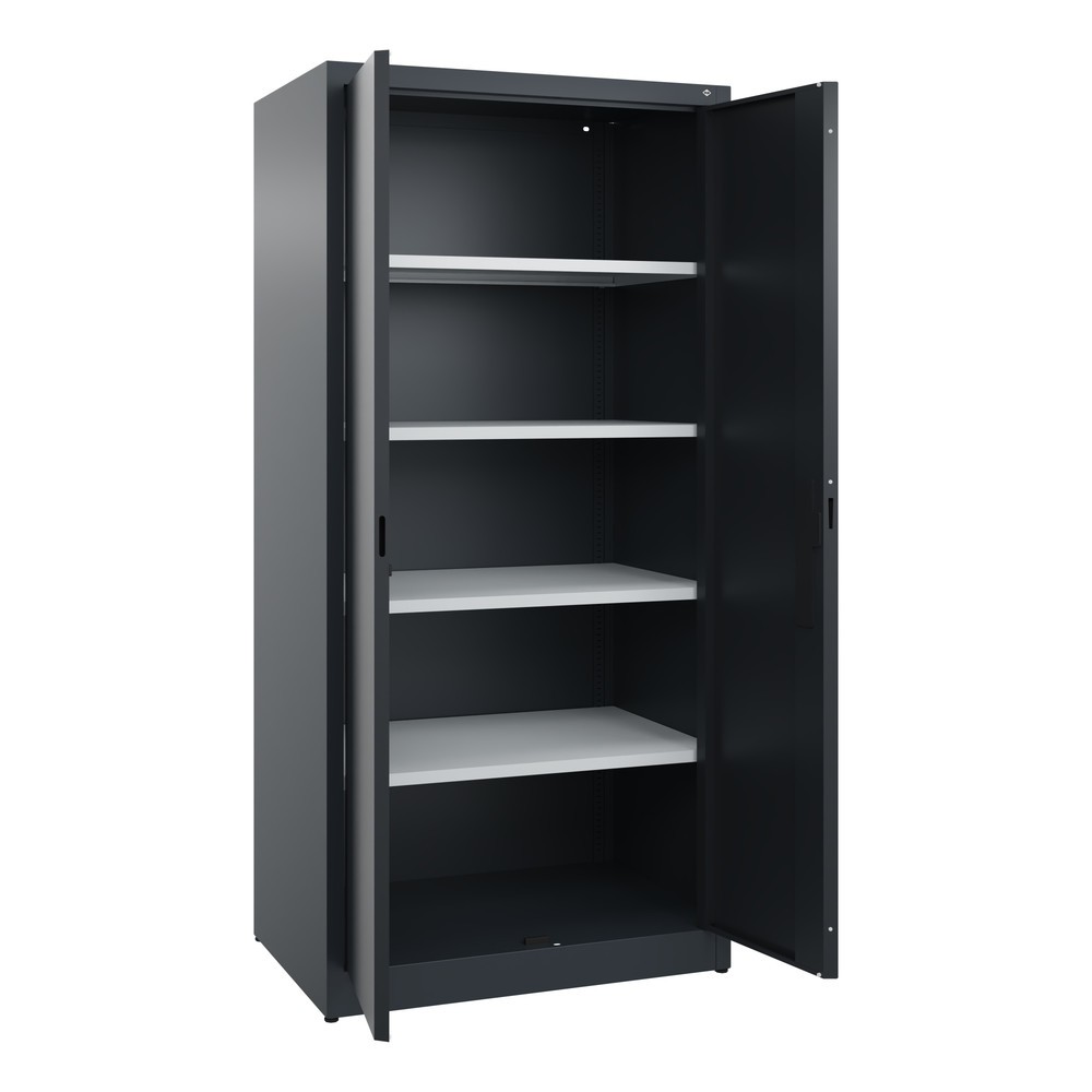 Produktabbildung Nr. 4: Armoire à portes battantes C+P, 5 niveaux, H x l x P 1950 x 930 x 600 mm, gris noir, gris anthracite