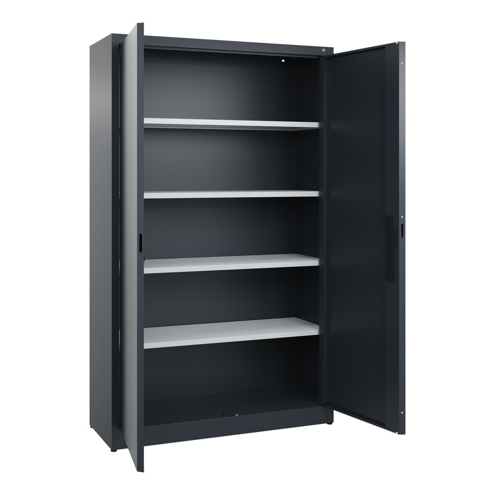 Produktabbildung Nr. 4: Armoire à portes battantes C+P, 5 niveaux, H x l x P 1950 x 1 200 x 400 mm, gris anthracite, gris anthracite