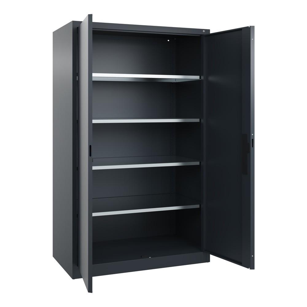Produktabbildung Nr. 17: Armoire à portes battantes d’atelier C+P avec 4 tablettes, H x l x P 1 950 x 1 200 x 600 mm, gris anthracite, gris anthracite