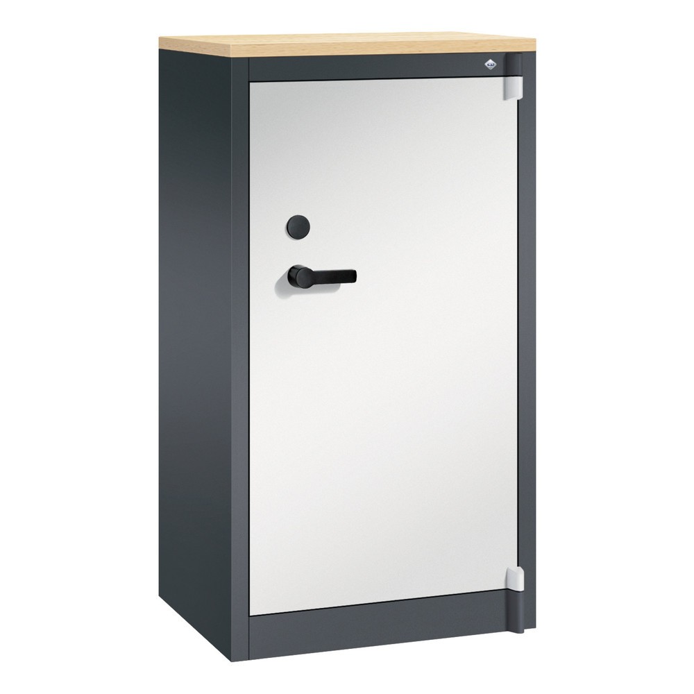 Illustration du produit: Armoire à portes battantes de sécurité C+P, 3 niveaux, H x l x P 1 226 x 650 x 500 mm, Érable