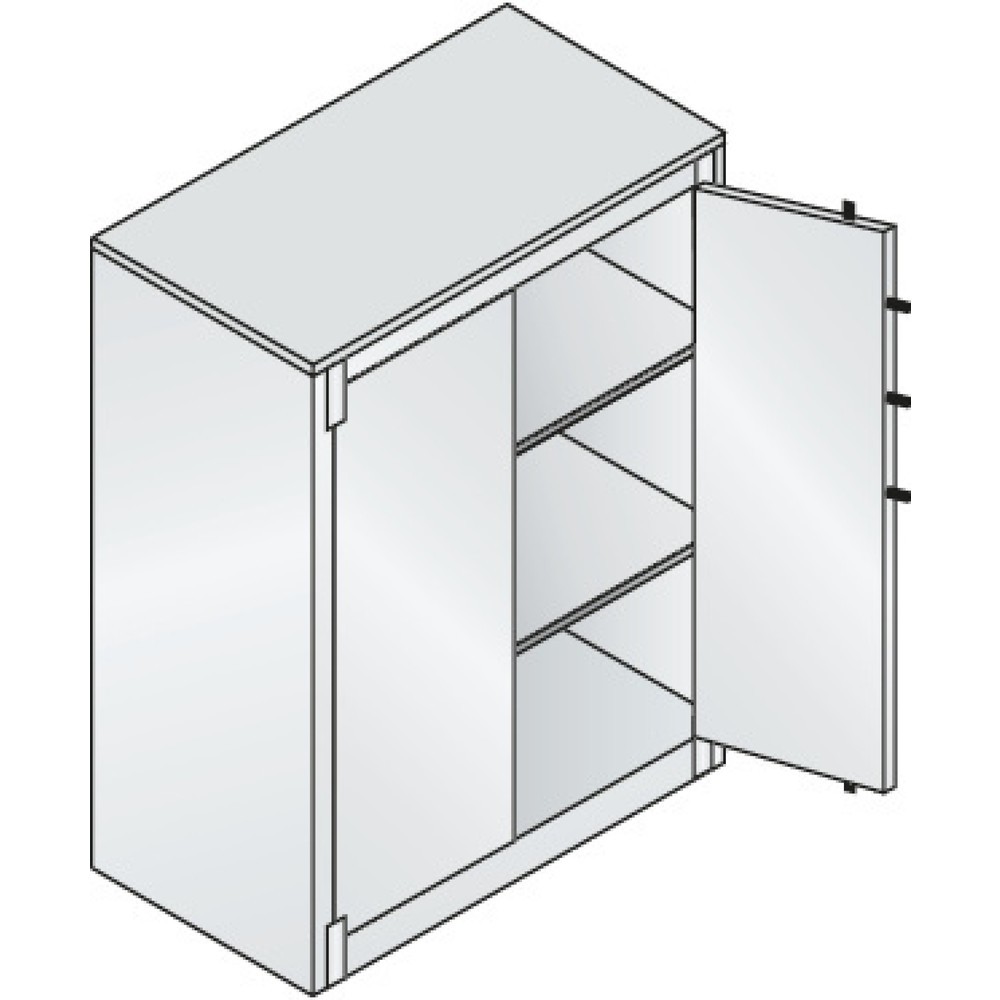 Produktabbildung Nr. 2: Armoire à portes battantes de sécurité C+P, 3 niveaux, H x l x P 1 226 x 930 x 500 mm, gris noir/gris clair, Érable