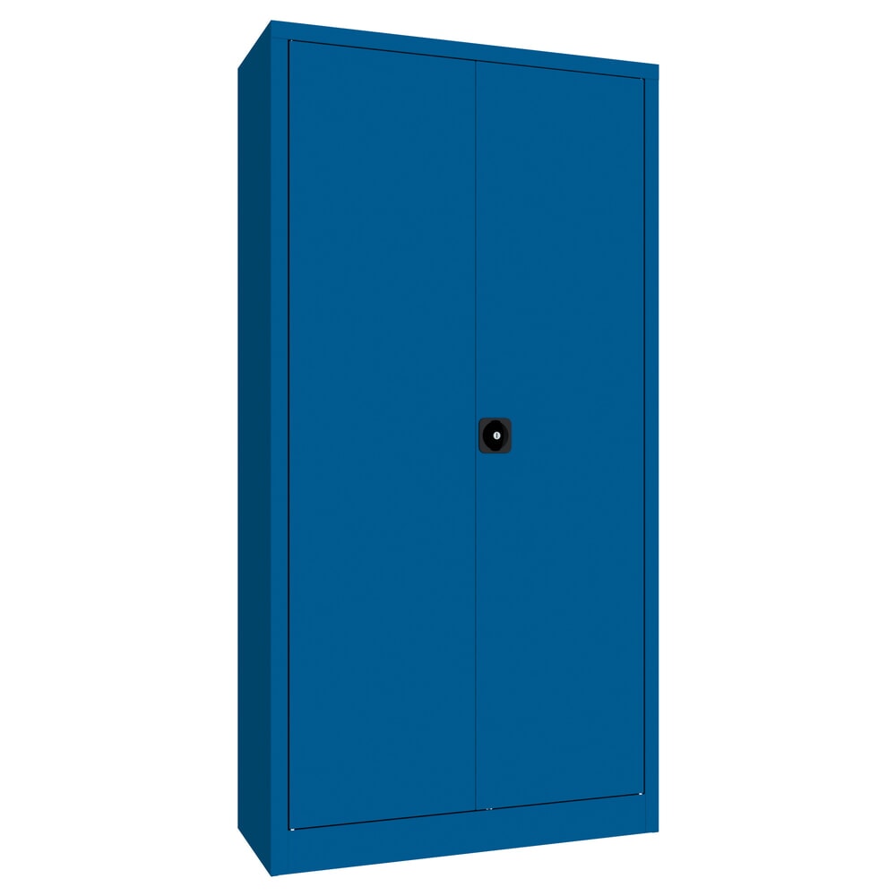Produktabbildung Nr. 1: Armoire à portes battantes PAVOY, 4 tablettes, H x l x P 1 950 x 1 000 x 400 mm, bleu gentiane, bleu gentiane