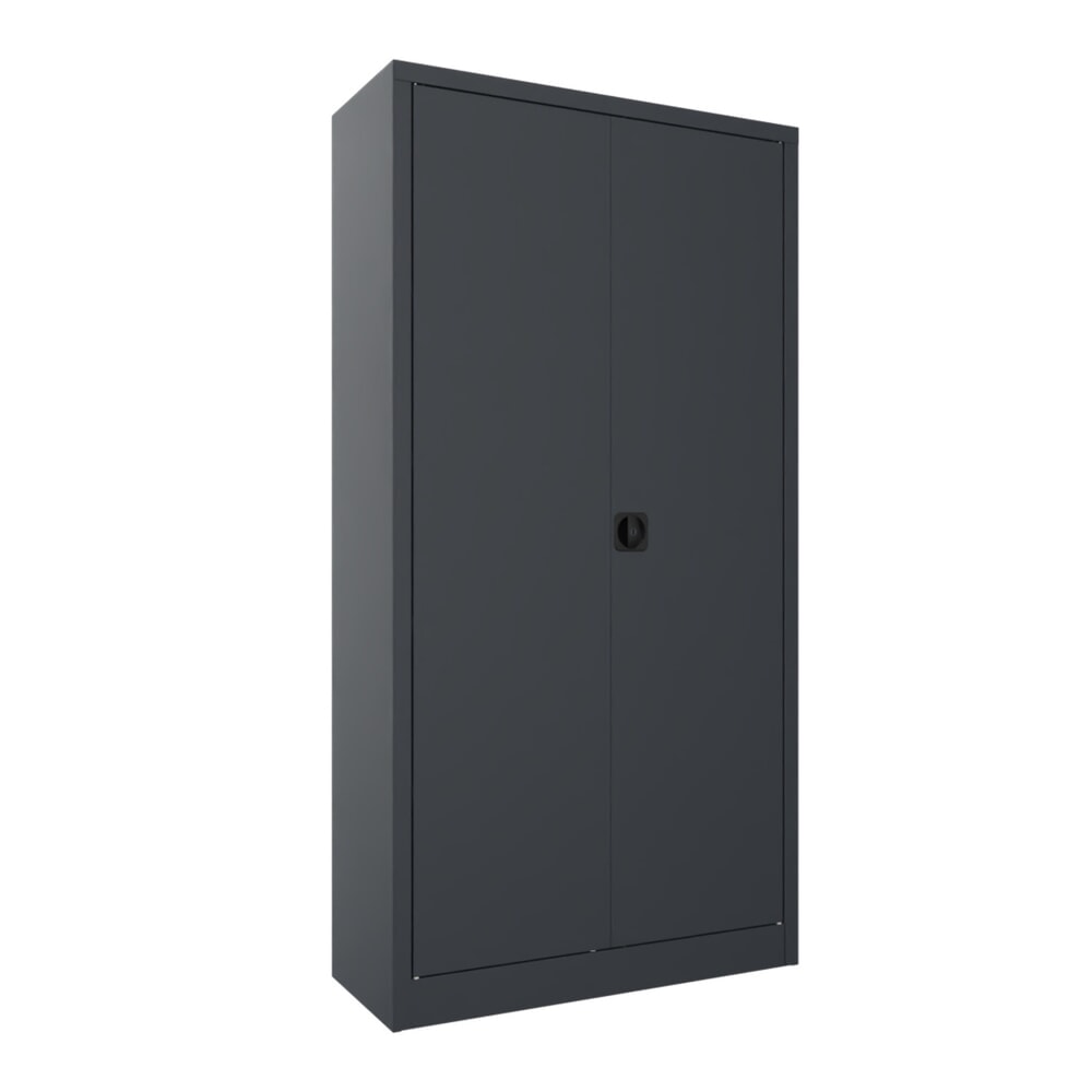 Produktabbildung Nr. 1: Armoire à portes battantes PAVOY, 4 tablettes, H x l x P 1 950 x 1 000 x 400 mm, gris anthracite, gris anthracite