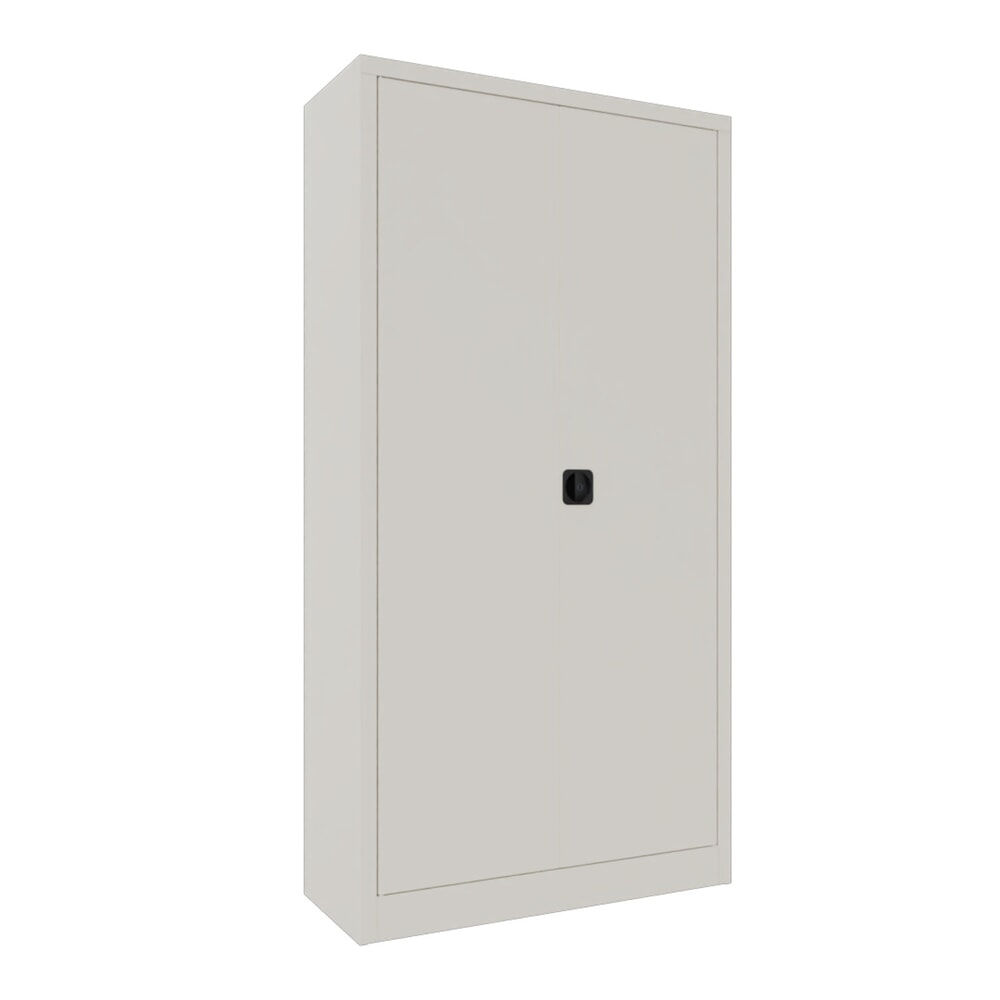 Illustration du produit: Armoire à portes battantes PAVOY, 4 tablettes, H x l x P 1 950 x 1 000 x 400 mm, blanc pur, blanc pur