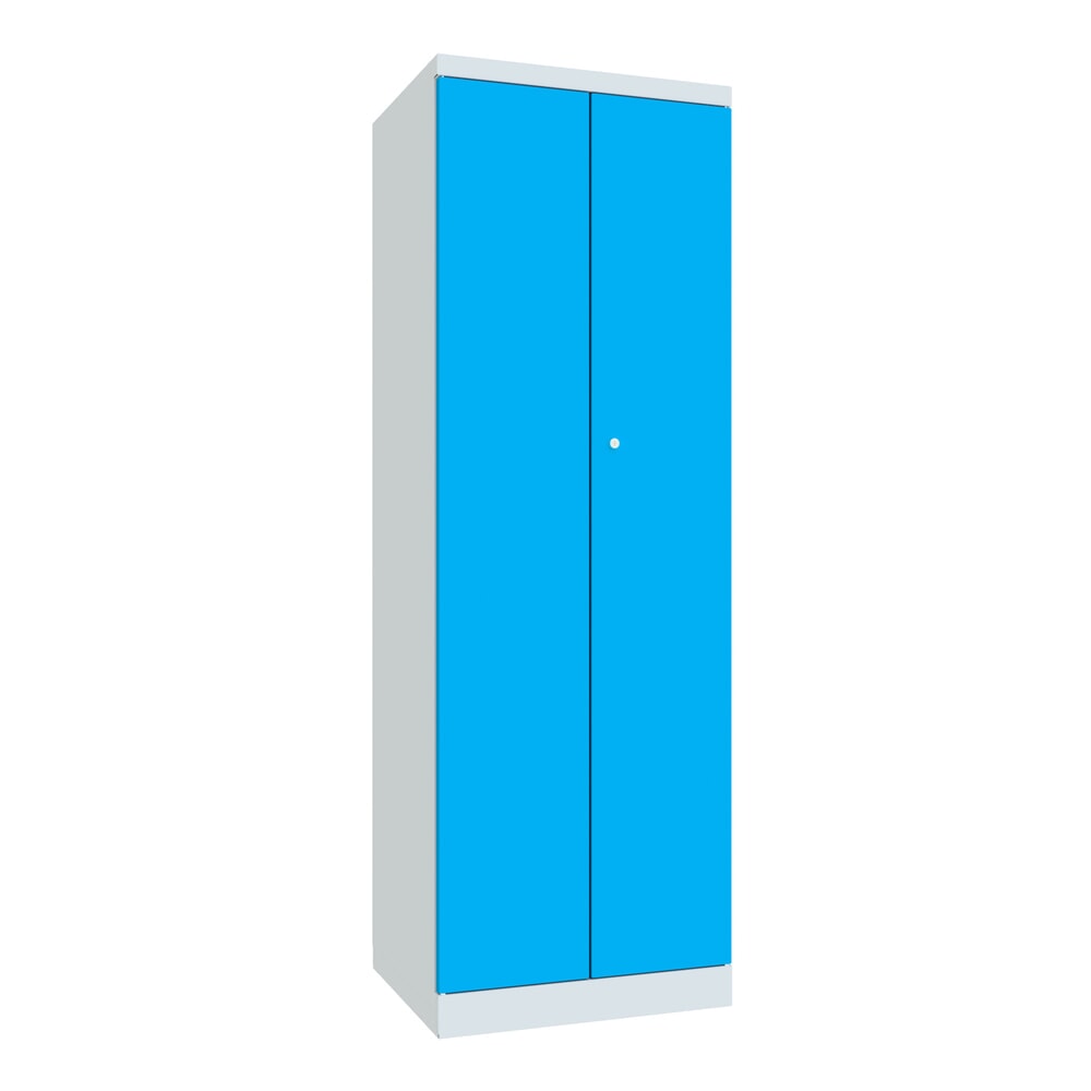 Illustration du produit: Armoire à portes battantes PAVOY, H x l x P 1 800 x 600 x 500 mm, bleu clair, gris clair