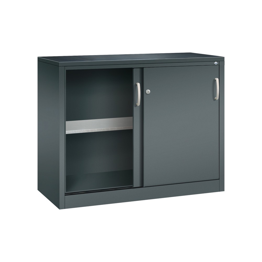 Produktabbildung Nr. 3: Armoire à portes coulissantes pour charges lourdes C+P, H x l x P 1 000 x 1 200 x 500 mm, gris anthracite, gris anthracite