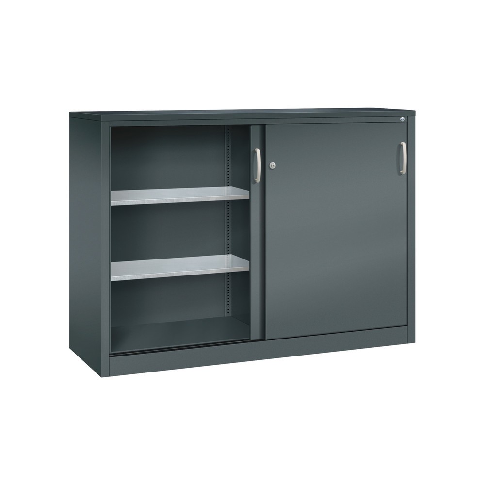 Produktabbildung Nr. 3: Armoire à portes coulissantes pour charges lourdes C+P, H x l x P 1 200 x 1 600 x 500 mm, gris anthracite, gris anthracite