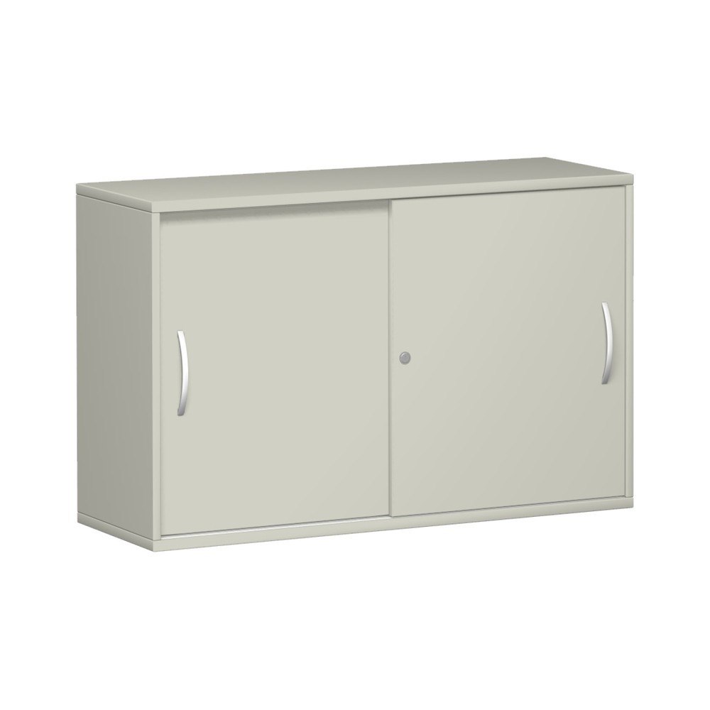 Illustration du produit: Armoire à portes coulissantes Profi, 2 hauteurs de classeur, largeur 1 200 mm, gris clair