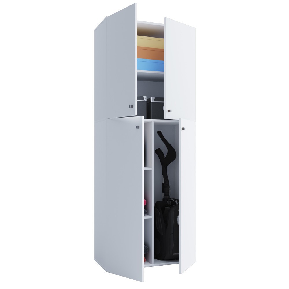 Illustration du produit: Armoire à produits d’entretien Lona, blanc
