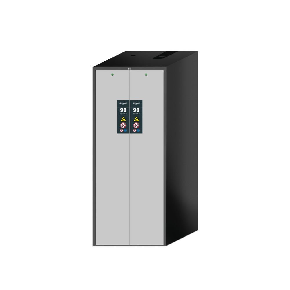Illustration du produit: Armoire à tiroir vertical asecos® V-MOVE-90, HxlxpP 1 966 x 819 x 860 mm, anthracite/gris clair